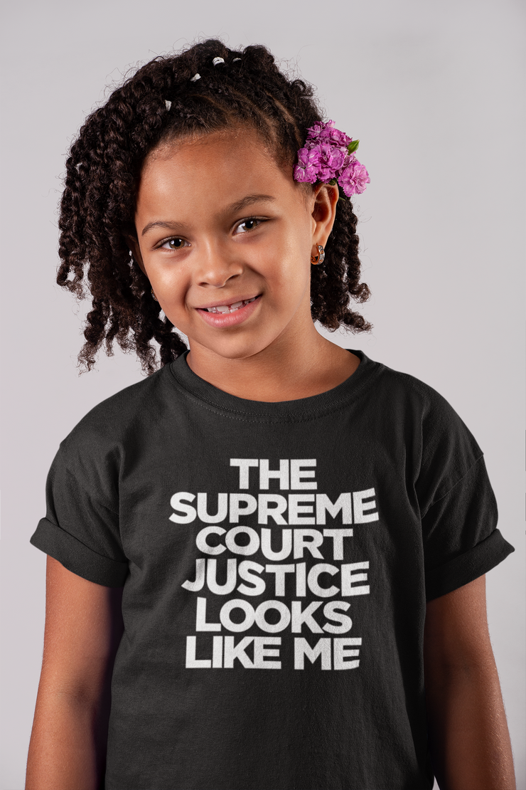 The Supreme Court Justice Looks Like Me Kids T-Shirt. Judge Ketanji Brown Jackson has been nominated to be the first African American Woman to serve on the Supreme Court.