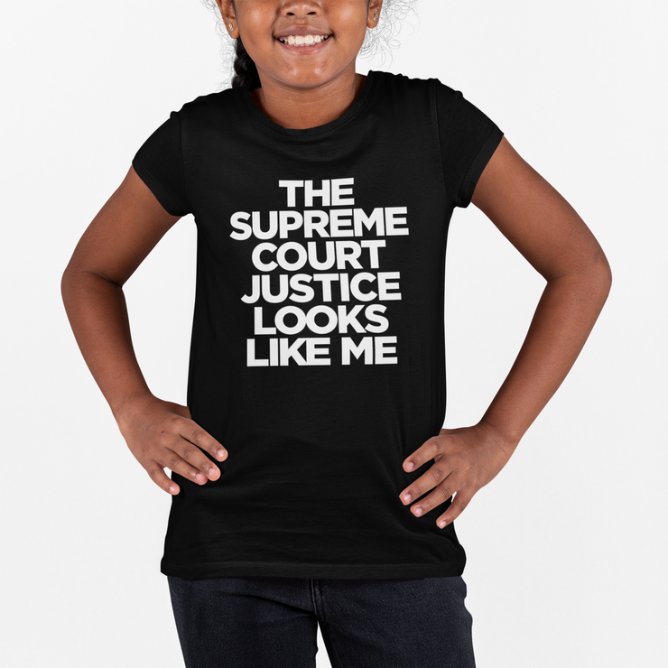 The Supreme Court Justice Looks Like Me Kids T-Shirt. Judge Ketanji Brown Jackson has been nominated to be the first African American Woman to serve on the Supreme Court in the USA